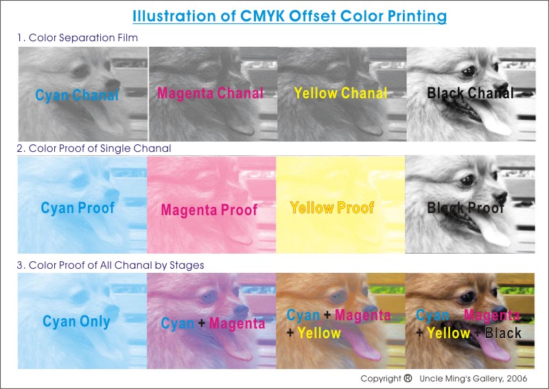 cmyk printing step